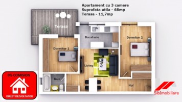 apartament-3-camere-cu-gradina-de-52mp-zona-selimbarpictor-brana-2